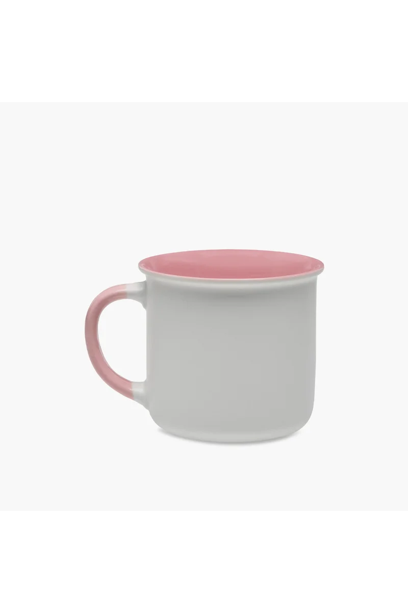 Lifestyle Graphic Print New Bone China Mug with Initial K - 355 ml